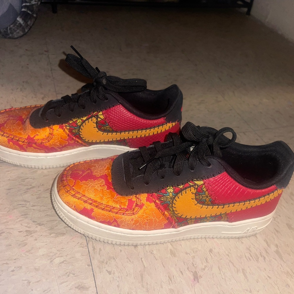 Nike Red and Yellow Sneakers